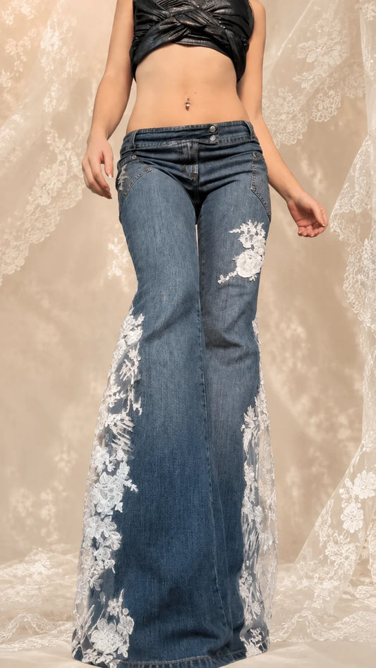 Custom Lace Jeans