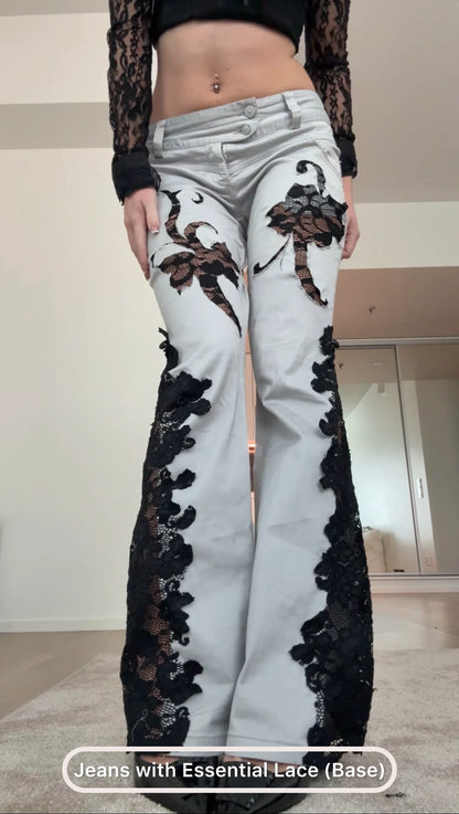 Custom Lace Jeans