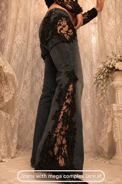 Custom Lace Jeans