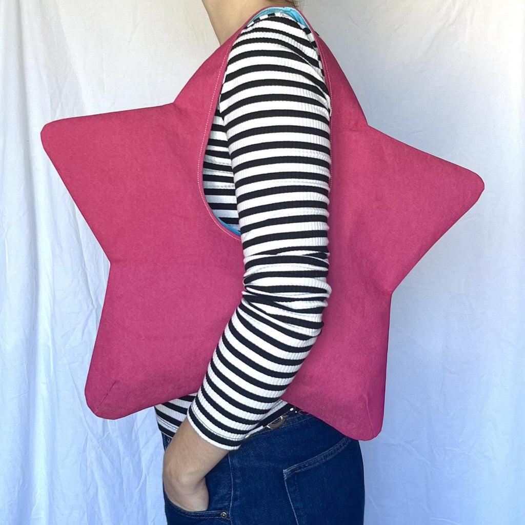Rose Fuchsia Denim